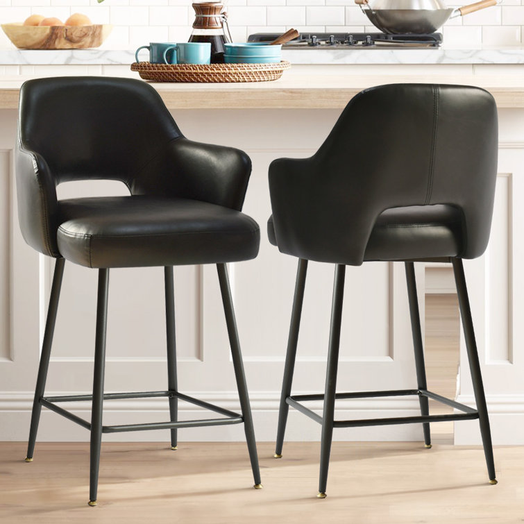 Counter stools with backs best sale and arms